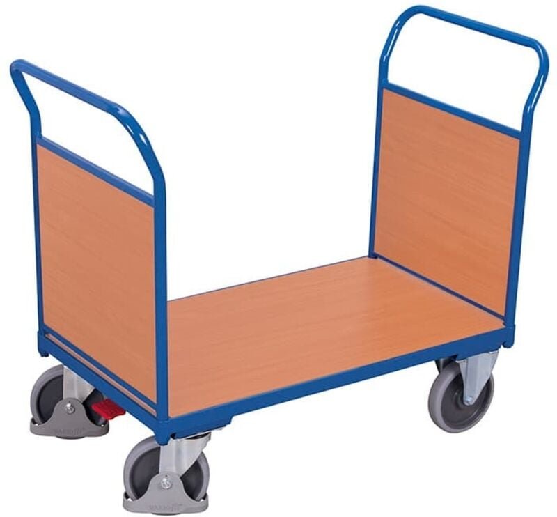 VARIOfit Doppel-Stirnwandwagen mit Holzwänden 1000x600mm