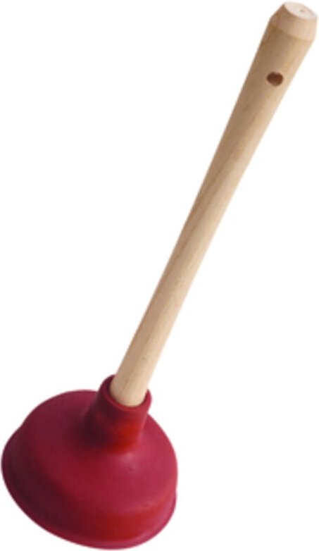 Sanitärpömpel mit Holzgriff