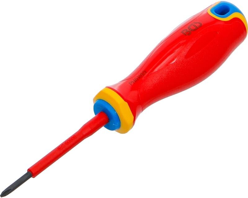 VDE-Schraubendreher extra dünne Spitze Kreuzschlitz PH0