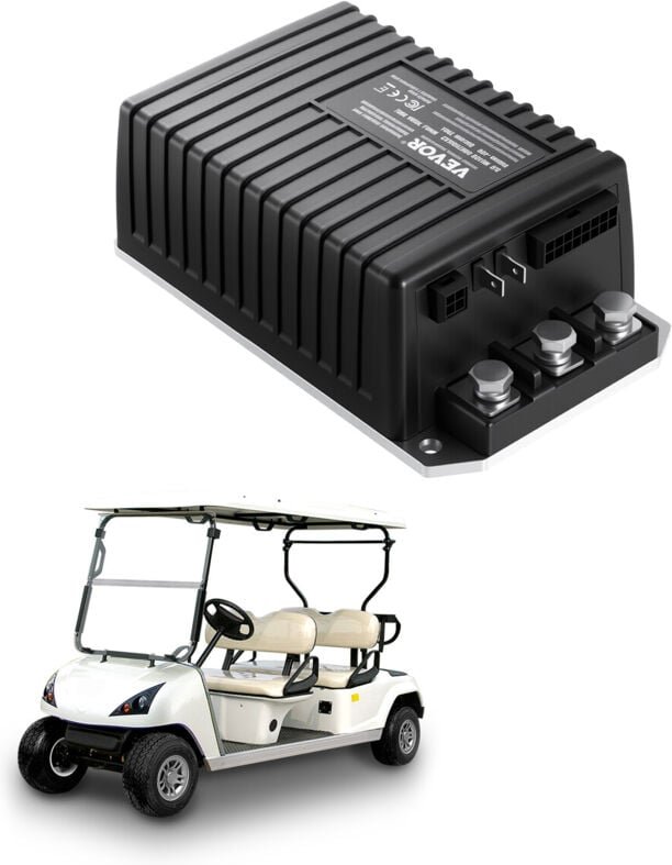 VEVOR Geschwindigkeitsregler Golfwagen, 48 V 250 A, Ersatz für Gleichstrommotor-Controller für Club Car Golfwagen 2000–2...