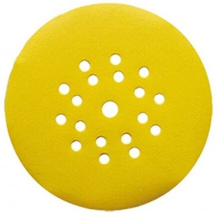 Selbstklebende Wand-/Decken-Finish-Disc Classic ø 225 Körnung 100 Durchbohrt 6+1