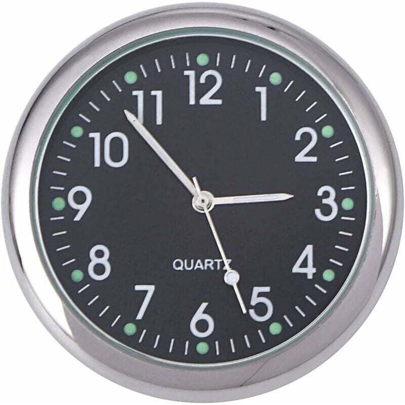Thumbnail - Orologio per auto, orologio adesivo universale per cruscotto auto, decorazione luminosa