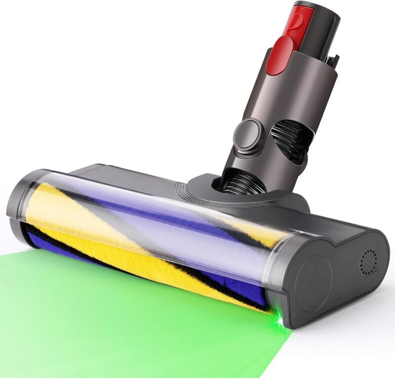 Kompatibel mit Dyson V7, V8, V10, V11, V15 Staubsauger mit Frontlichtern zum Aufdecken von unsichtbarem Staub, für Teppi...