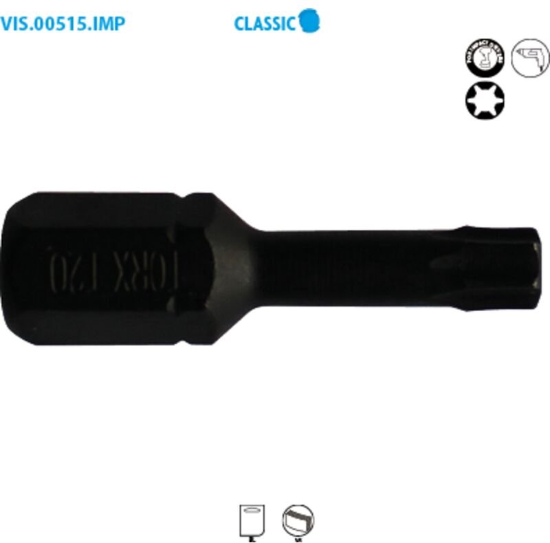 Schraubendreheraufsatz Serie 1/4'' - TORX® Impact Classic T10 Lang. 25 Stück in Box mit 15