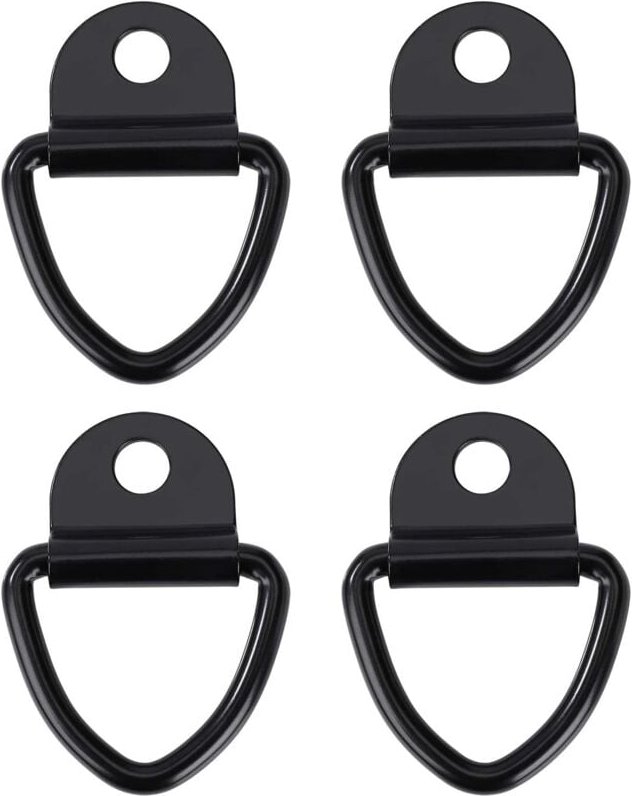 Memkey - Zurrhaken, robuster V-Ring-Ankerring aus Edelstahl für Anhänger, LKWs und Lagerhallen, 4 Stück