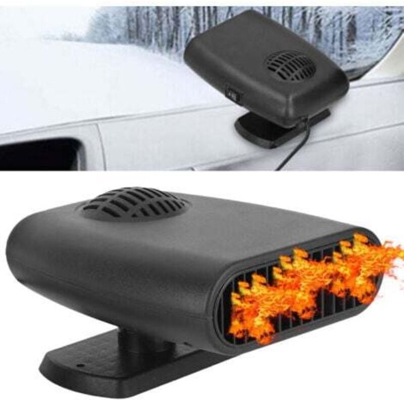 Heizlüfter Auto 24V 150W - Tragbarer Enteiser & Entnebler für Frontscheibe - Manuelle Steuerung - Schnelle Enteisung im ...