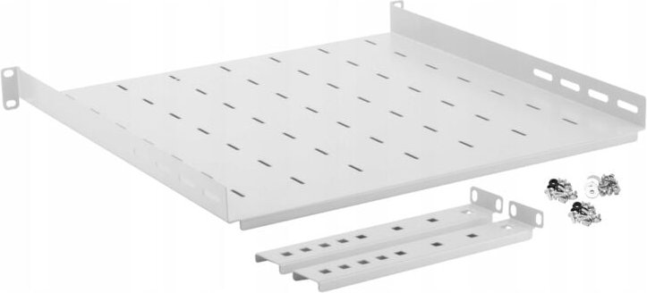 Verstellbarer Fachbodenaufbau 1HE-19"" (22-0065) 450 mm RAL 7035 1mm, 2022