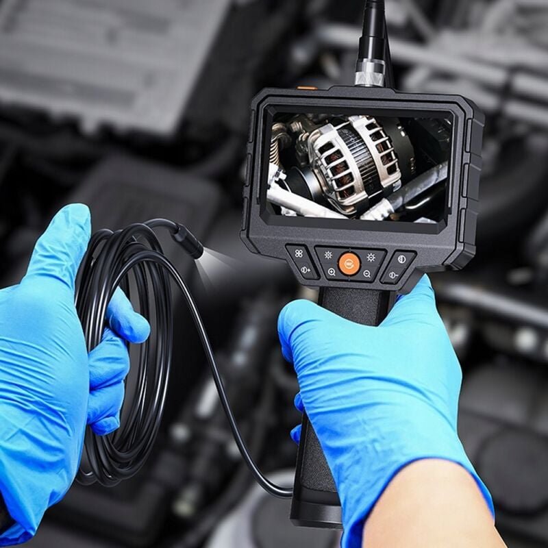 INSPEKTIONSENDOSKOP STARRES KABEL 5M 8 LED IP67 MINIKAMERA 2,7cm 8,5mm