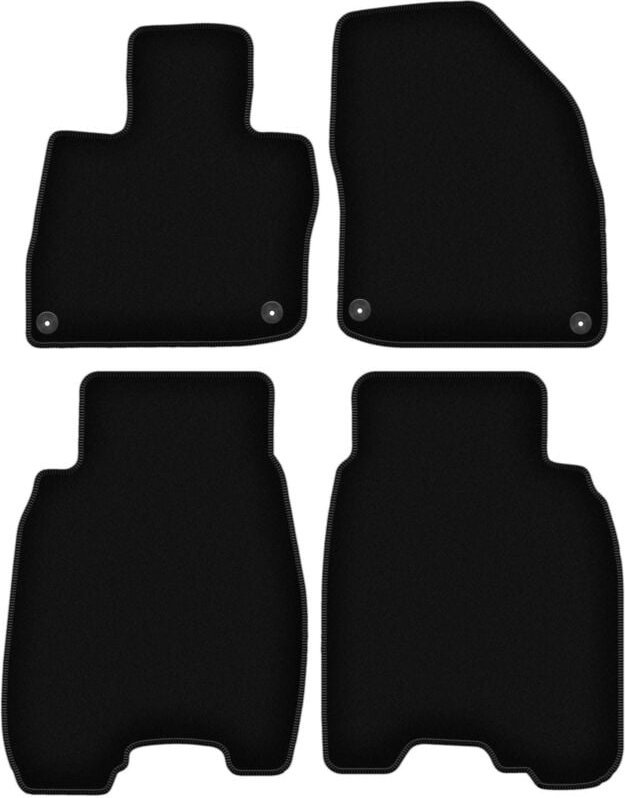 BASIC schwarze Veloursmatten für: Honda Civic VIII (UFO) Fließheck (2006-2012)