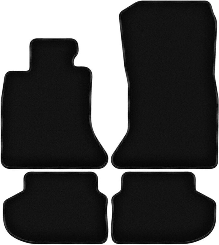BASIC schwarze Veloursmatten für: BMW 5 F11 FL Kombi, Touring (2013-2017)