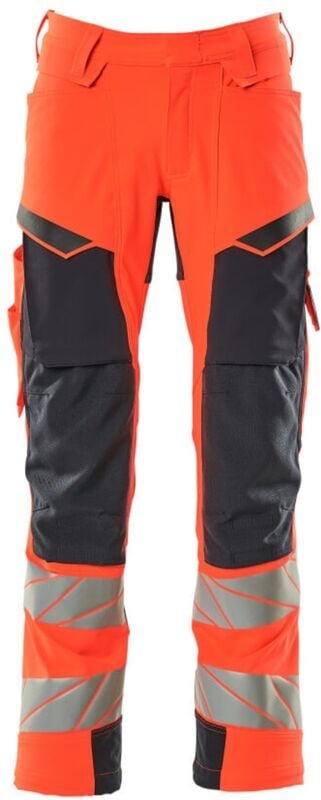 Thumbnail - Hose mit Knietaschen 19079-511-22210 Gr. 76C54 hi-vis rot/schwarzblau - Mascot