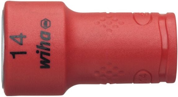 Steckschlüsseleinsatz isoliert 1/4' Außensechskant 14,0 mm (43099) - Wiha