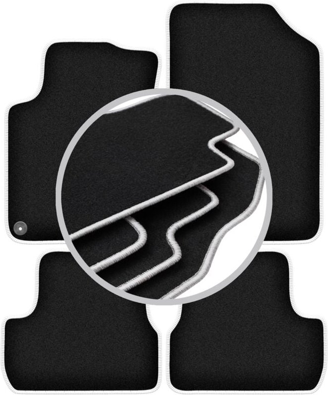 CARLUX-SILVER Autofußmatten für: Citroen DS3 Cabrio (2015-)