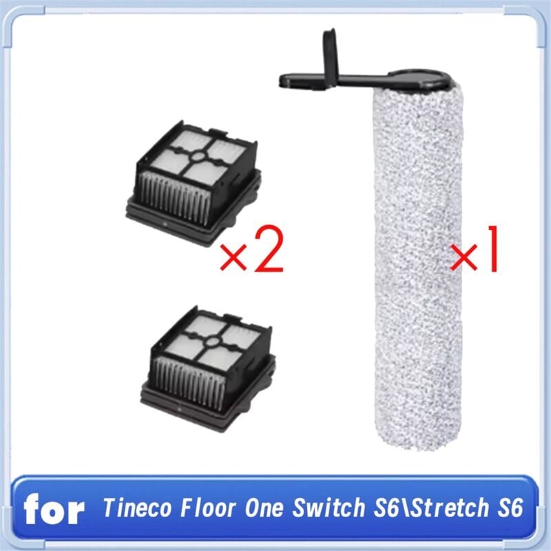 Thumbnail - Für Floor One Switch S6/Stretch S6 Roller Pinsel HEPA-Filter Zubehör Nass Trocken Staubsauger Verbrauchs