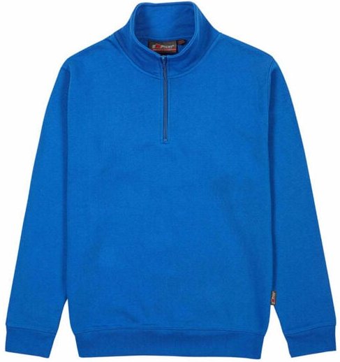 Arbeits-Sweatshirt mit halbem Reißverschluss TAUTRA – Royalblau, Packung zu 25 – 4XL