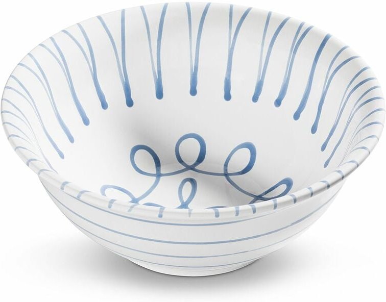 Gmundner Keramik - Blaugeflammt, Salatschüssel (ø 26cm)