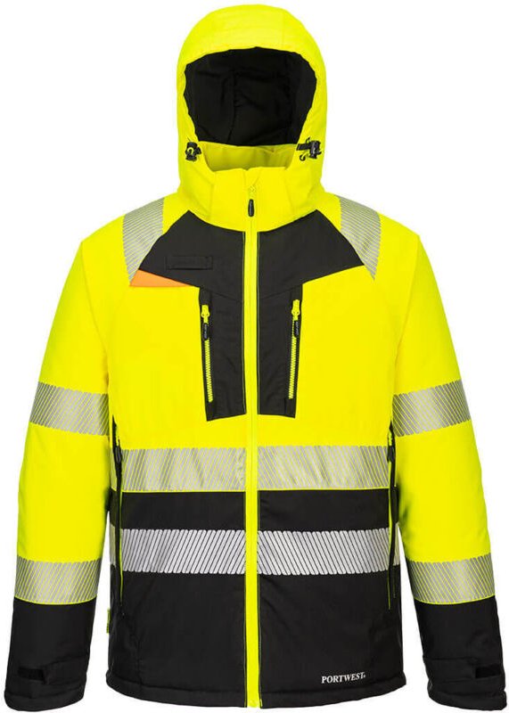 Winterparka DX4 Hi-Vis Klasse 2 Gelb/Schwarz M