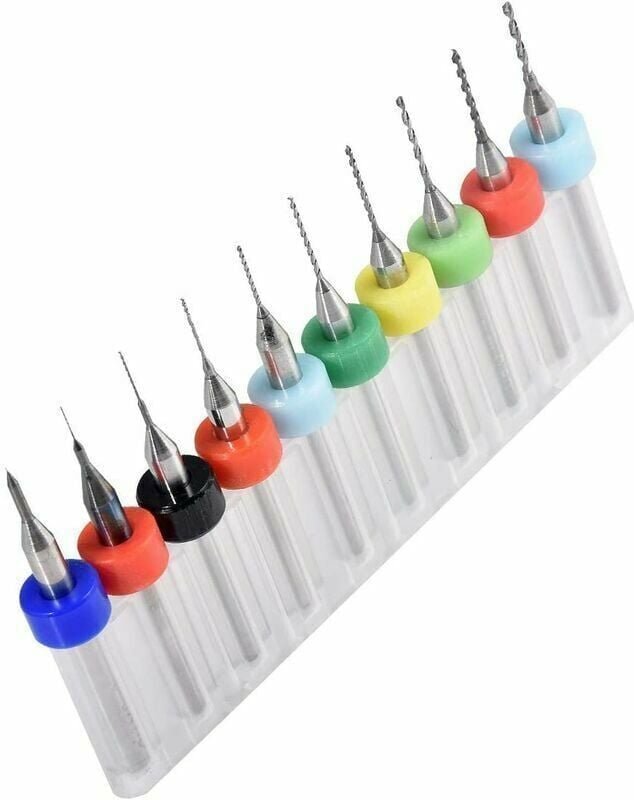 Mini Forets PCB 0.1-1.0mm, Carbure Spirale Flûte Carbure Micro Forets Outil Rotatif Bijoux Conseil Gravure À La Puissanc...