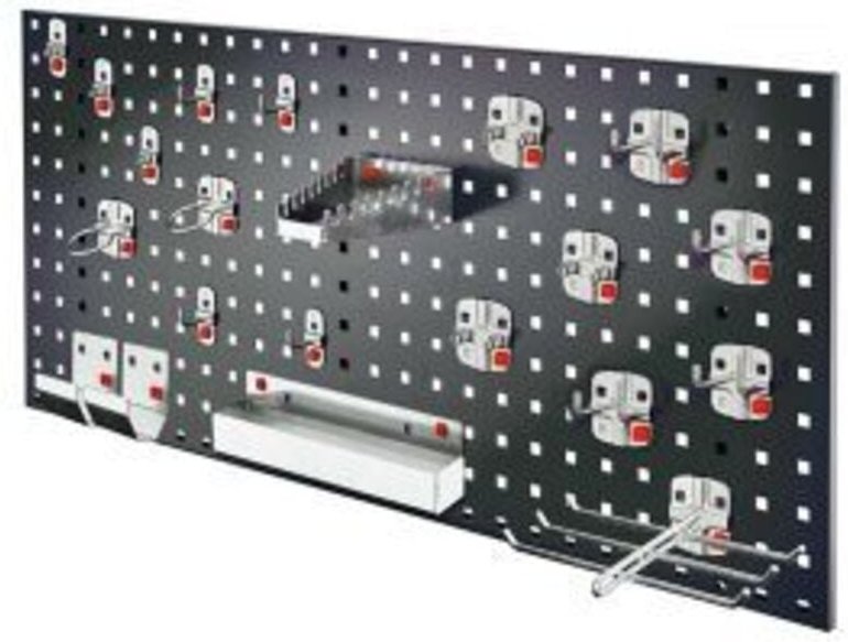 Kappes ®RasterPlan by ABAX Einsteigerset 7 1x Lochplatte 1000x450mm 1x Werkzeughaltersortiment 21-teilig Anthrazitgrau R...