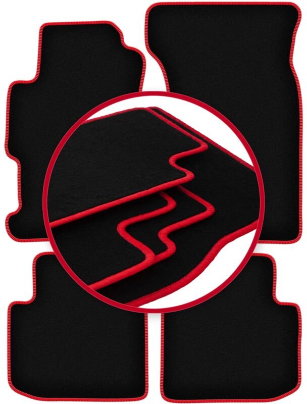 CARLUX-RED Autofußmatten für: Honda Accord VI Coupé (1998-2002)