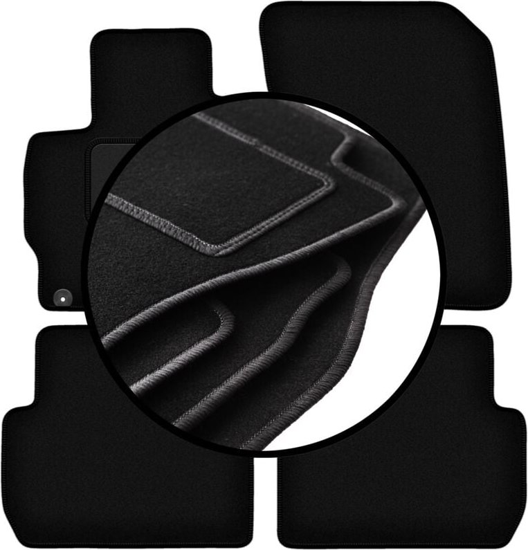 Komplettset Veloursmatten für: Mitsubishi Outlander III PHEV SUV (2012-)