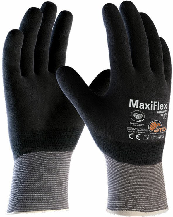 ATG - MaxiFlex 34-876 Arbeitshandschuhe - 10 (xl) - Dunkelgrau