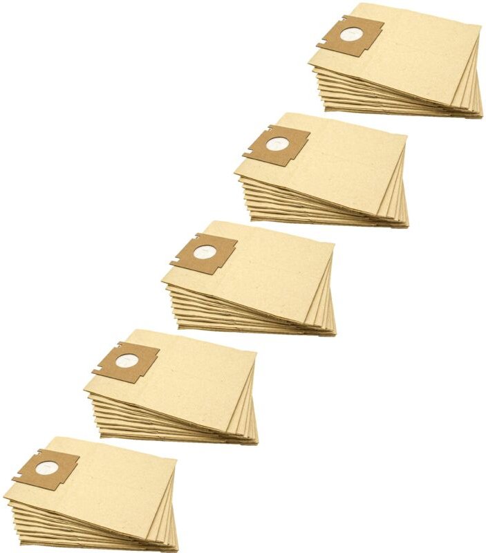 50x Staubsaugerbeutel kompatibel mit Rowenta ro 3463, RO3463 Staubsauger - Papier, 23cm x 18cm, Sandfarben - Vhbw