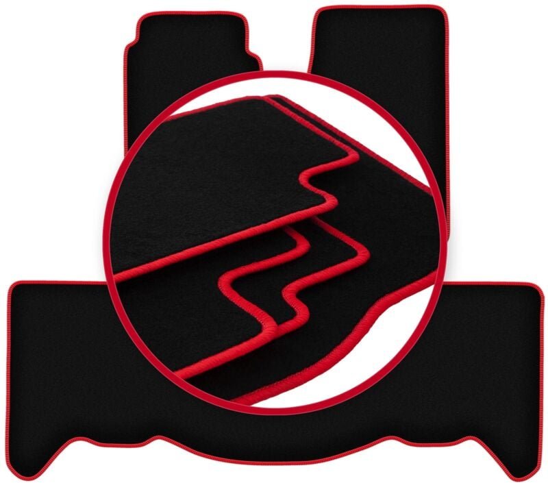 CARLUX-RED Autofußmatten für: Jeep Grand Cherokee ZJ Offroad (1998-2005)
