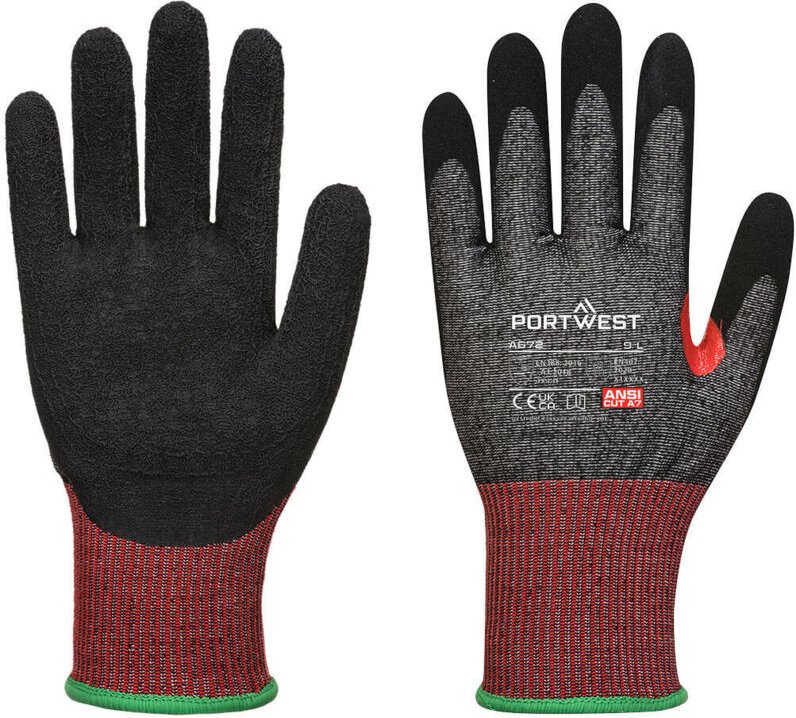 CS Anti-Cut Handschuhe F Mousse Nitril F13 Schwarz S - Größe 7