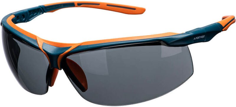 Schutzbrille MEGA KN (kratz- und beschlagfrei) Rauchfarben