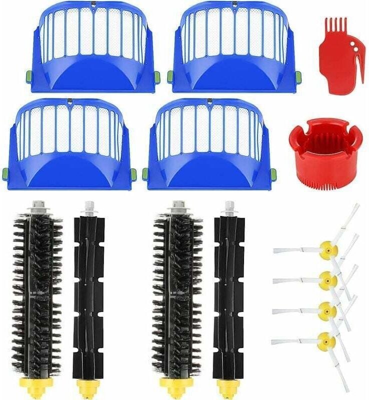 Ersatzteile für Irobot Roomba 600 605 615 616 620 621 630 635 650 652 660 665 680 690 695 Serie, Bürsten- und Filterrobo...