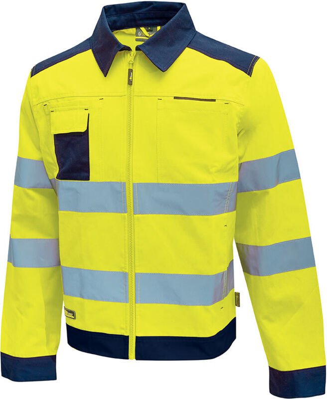 Hochsichtbare Arbeitsschutzjacke GLARE – Neon Gelb 4XL