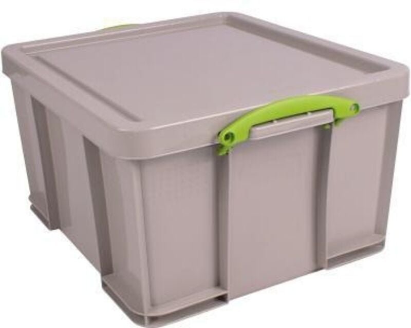 Aufbewahrungsbox Recycling 48 x 31 x 39 cm (b x h x t) din A4 35l Polypropylen 100 % recycelt taubengrau