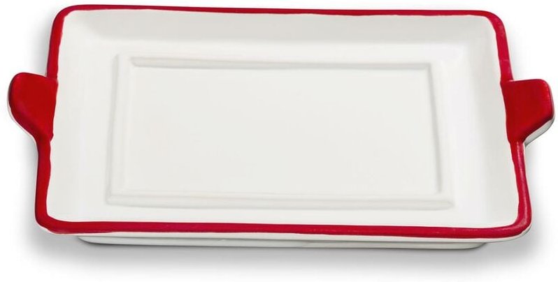 Gmundner Keramik - Rubinroter Rand, Unterteil Butterdose