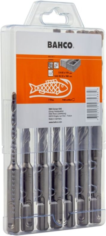 Bohrersatz für armierten Beton SDS-plus 2C - 7-tlg. - Bahco