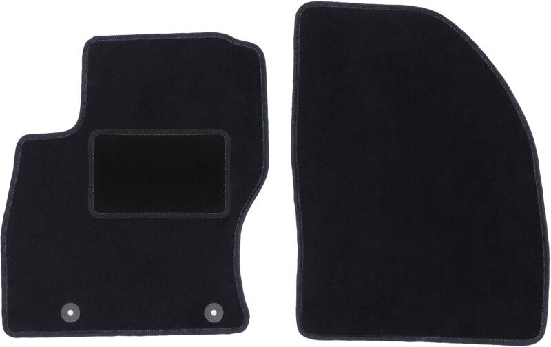 Vordere Matten schwarz für: Ford Focus MK2 Kombi, Limousine, Fließheck (2004-2011)