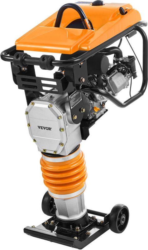 Vibrationsstampfer, 6,5 ps Stampfer, kraftstoffbetriebener 196-cc-Grabenstampfer, 3600 lbs Schlagkraft, 26 Zoll max. Ver...