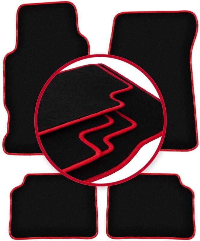 CARLUX-RED Autofußmatten für: Honda Legend II Coupé (1991-1996)