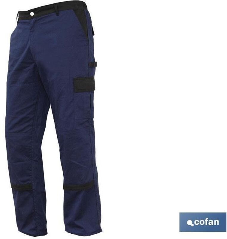 Jano Slim Fit Flexible Arbeitshose Marine/Schwarz T-60