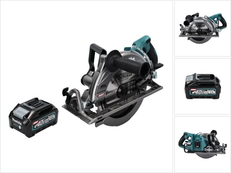 Makita RS 002 GM1 Akku Handkreissäge 40 V max. 260 mm Brushless + 1x Akku 4,0 Ah - ohne Ladegerät