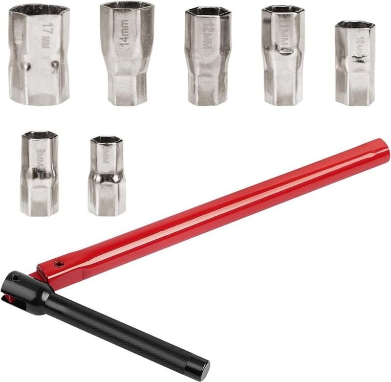 Wasserhahnschlüssel, Spülbecken-Wasserhahnschlüssel, Wasserhahn-Installationswerkzeug 8–17 mm, Wasserhahn-Mutternschlüss...