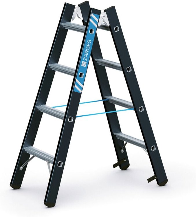 Zarges - Megastep b Stehleiter sl, beidseitig begehbar 41189 Arbeitshöhe: 2,50m