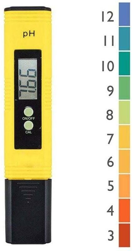 Odipie - Professioneller pH-Tester, automatische Kalibrierungsfunktion und 0,00–14,00 Messbereich für Wasser, tragbarer