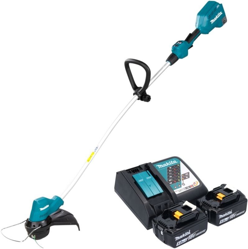 Makita - dur 189 rte Akku Rasentrimmer 18 v 300 mm Brushless + 2x Akku 5,0 Ah + Ladegerät