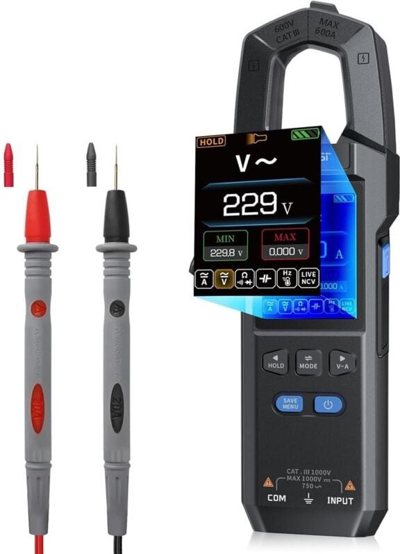 DMC-100 Digitales Zangenamperemeter, Multimeter, 10.000 Zählwerte für