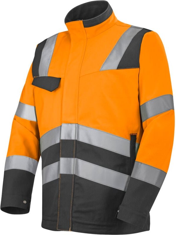Thumbnail - Sicherheits-Reflektorjacke XP Orange Fluorescent/Grau Kohle 2XL