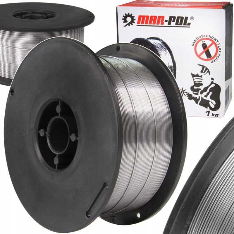 Selbstabschirmender Schweißdraht, 0,8 mm, 1 kg, mit Flussmittelkern, 1 kg, Mar-Pol