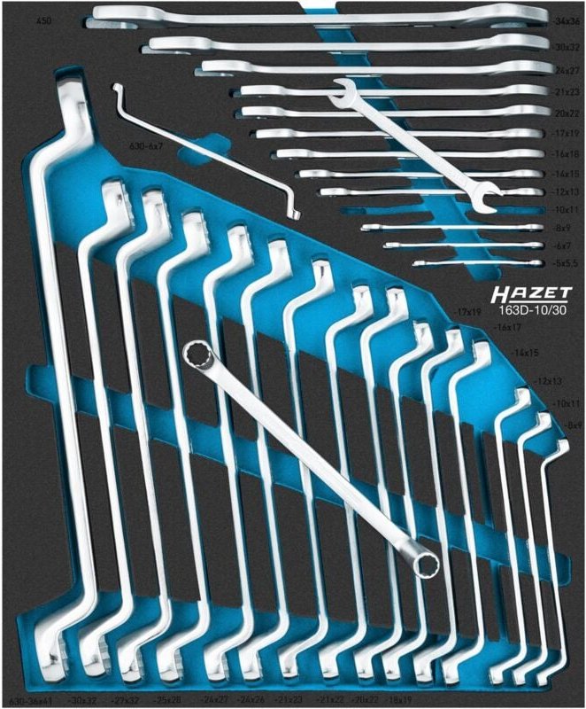 Schraubenschlüssel Satz 163D-10/30 ∙ 30-teilig ∙ 5 x 5,5 – 36 x 41