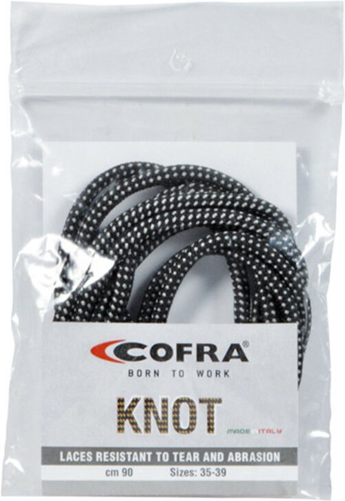 Cofra Schnürsenkel Schwarz/Grau 130 cm