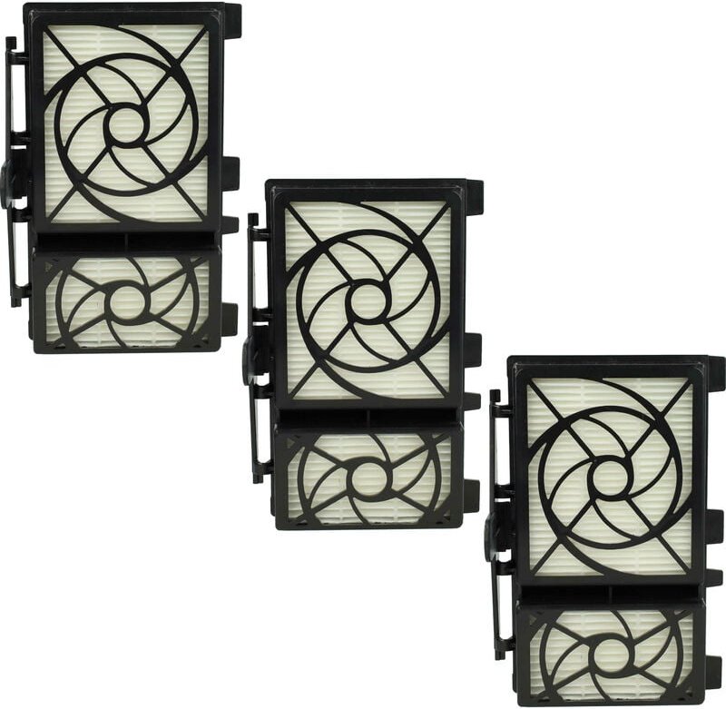 Filterset 3x Staubsaugerfilter Ersatz für Kärcher 2.860-273.0 für Staubsauger - hepa Filter Allergiefilter - Vhbw